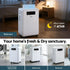 Dehumidifier – 70L/Day, 8.5L Tank, Carbon Filter, Drain Hose, White
