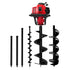 Giantz Post Hole Digger Petrol Motor Drill Extension Auger Bits Kits