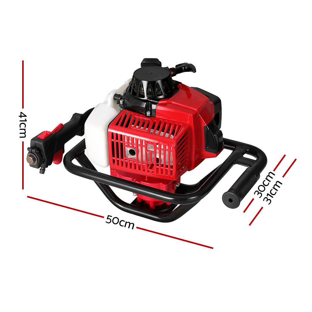 Giantz Post Hole Digger Motor Only Engine Petrol Red