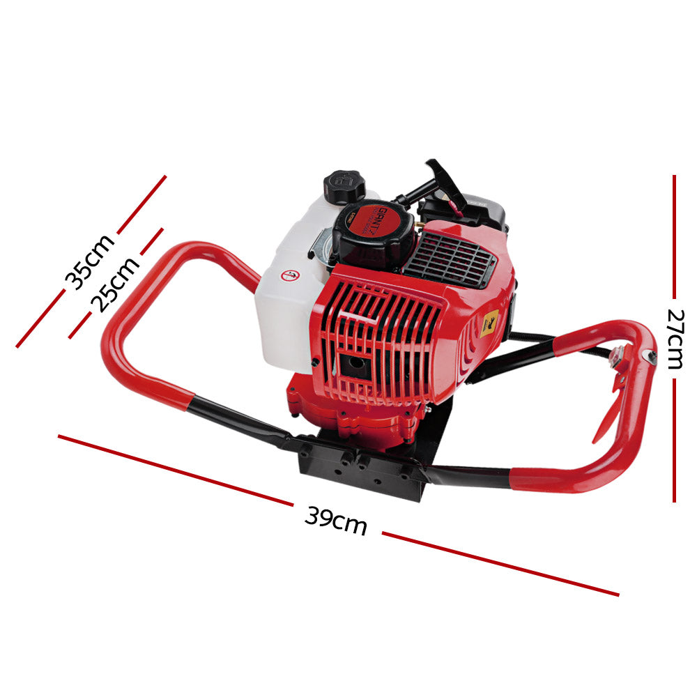 Giantz Post Hole Digger Motor Only Petrol Engine Red
