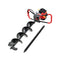 65cc Petrol Post Hole Digger with 200mm Auger and 80cm Extension Shaft