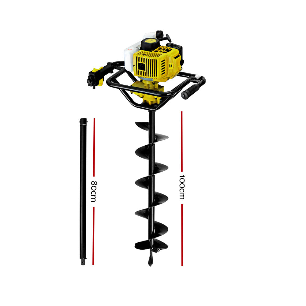 Post Hole Digger 200mm Petrol Drill Auger Extension Bits