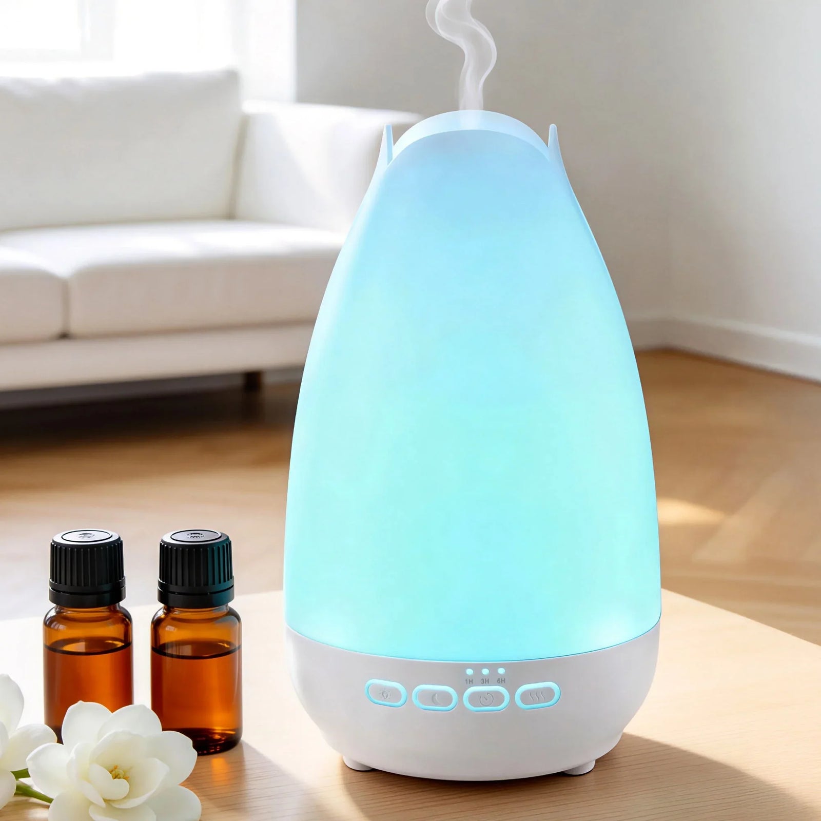 Ultrasonic Essential Oil Aroma Diffuser Aromatherapy Cool Mist Humidifier w/ LED Light 300ml