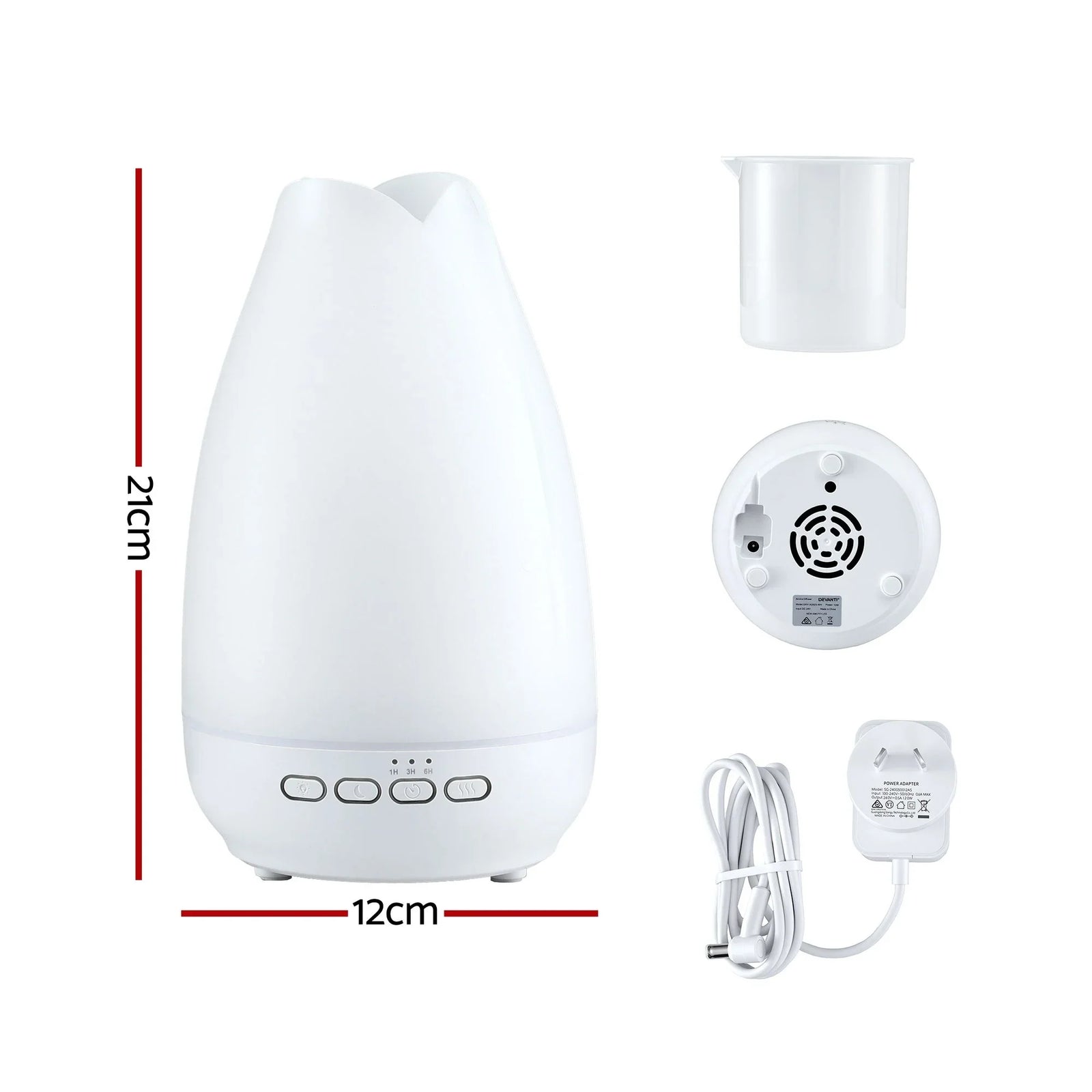 Ultrasonic Essential Oil Aroma Diffuser Aromatherapy Cool Mist Humidifier w/ LED Light 300ml