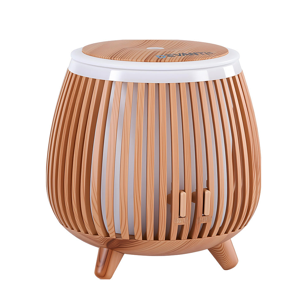 Ultrasonic Aroma Diffuser Aromatherapy 140ml LED Lights Iron Humidifier Forest Deep Wood