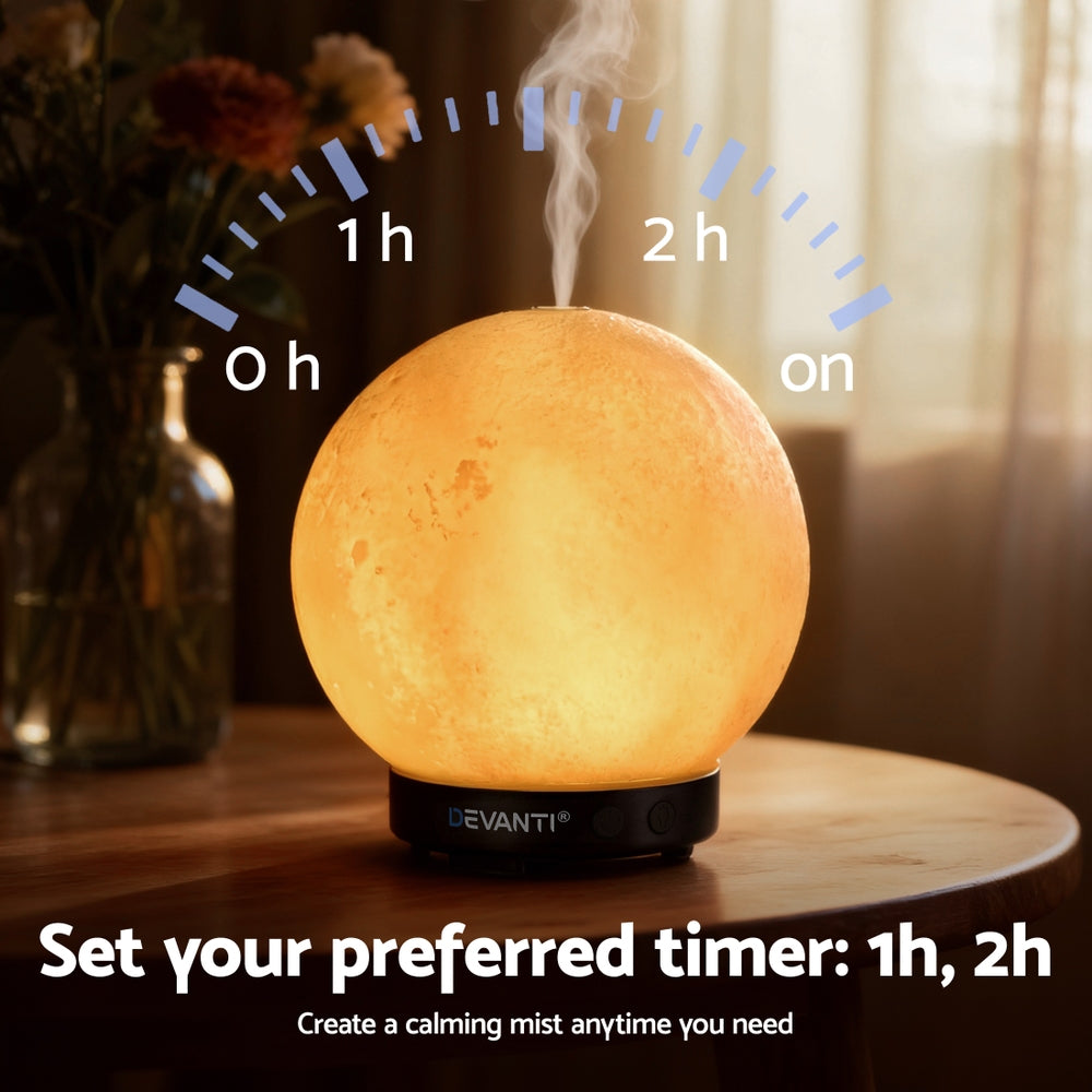 Ultrasonic Aroma Diffuser Aromatherapy Moon Lamp 100ml