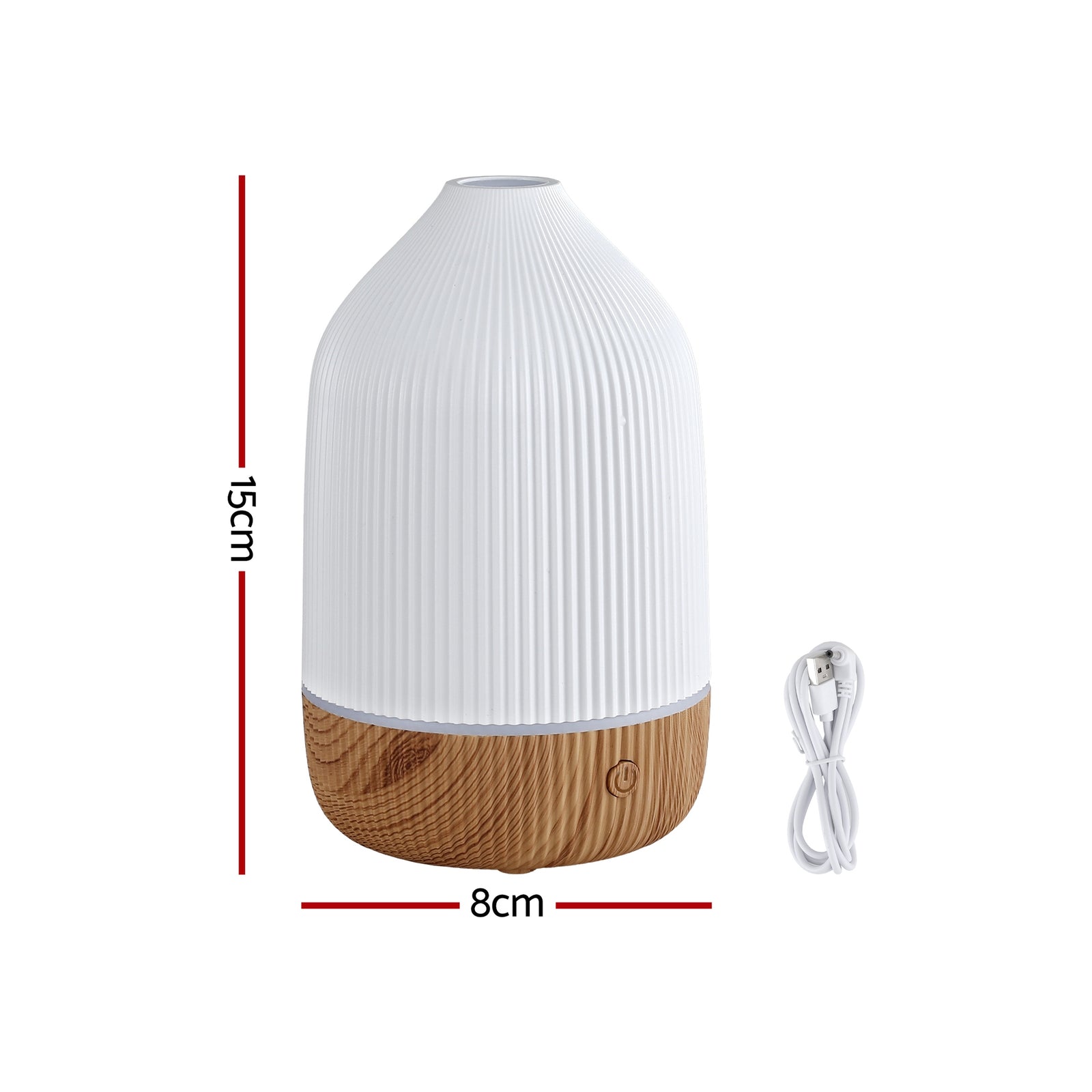 Ultrasonic Aroma Diffuser Aromatherapy 100ml LED Lights Iron Humidifier Forest