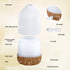 Ultrasonic Aroma Diffuser Aromatherapy 100ml LED Lights Iron Humidifier Forest