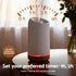Ultrasonic Aroma Diffuser Aromatherapy 200ml LED Lights Iron Humidifier Forest