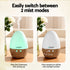 Ultrasonic Aroma Diffuser Aromatherapy 130ml LED Lights Iron Humidifier Forest