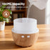 Ultrasonic Aroma Diffuser Aromatherapy 130ml LED Lights Iron Humidifier Forest