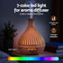 Ultrasonic Aroma Diffuser Aromatherapy 400ml LED Lights Iron Humidifier Forest Light wood grain