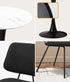 Round Dining Set – White 60cm Table with 2 Dark Grey Chairs