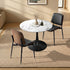 Dining Table Set 60cm Table and Chairs White & Black