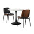 Dining Table Set 60cm Table and Chairs White & Black