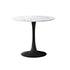 Dining Table Set 60cm Table and Chairs White & Black
