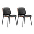 Dining Table Set 60cm Table and Chairs White & Black