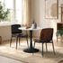 Dining Table Set 60cm Table and Chairs White & Black