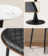 Dining Table Set 60cm Table and Chairs White & Black