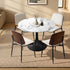 Dining Table Set 90cm Table and Chairs White & Black