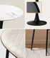 Dining Table Set 90cm Table and Chairs White & Black