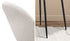 90cm Round Dining Table with 4PCS Chairs Sherpa White