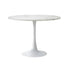 Dining Table Set 90cm Table and Chairs PU Leather White