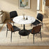 4 Seater Dining Set 90cm Table and Dining Chairs PU Leather