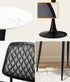 4 Seater Dining Set 90cm Table and Dining Chairs PU Leather