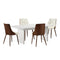 4-Seater Rectangle Dining Table and Chairs Wooden Dining Set