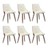 6-Seater Rectangular Dining Table and Chairs Wood Dining Set