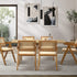 180cm Rectangular Dining Table with 6PCS Dining Chairs Wooden Walnut