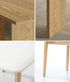 Oikiture Wooden 4-Seater Dining Table and Chairs Set