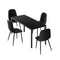 Oikiture 4-Seater Dining Set 1.2m Rectangular Table and Chairs