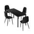 Oikiture 4-Seater Dining Set 1.2m Rectangular Table and Chairs