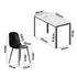 Oikiture 6-Seater Dining Set 1.4m Rectangular Table and Chairs