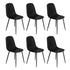 Oikiture 6-Seater Dining Set 1.4m Rectangular Table and Chairs