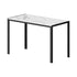 120cm Rectangle Dining Table with 4PCS Dining Chairs Leather Black