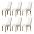 Oikiture 200cm Extendable Dining Table with 6PCS Dining Chairs Velvet Beige