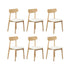 Oikiture 200cm Extendable Dining Table with 6x Dining Chairs PU Leather Natural