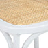 160cm Extendable Dining Table with 6PCS Chairs Crossback White