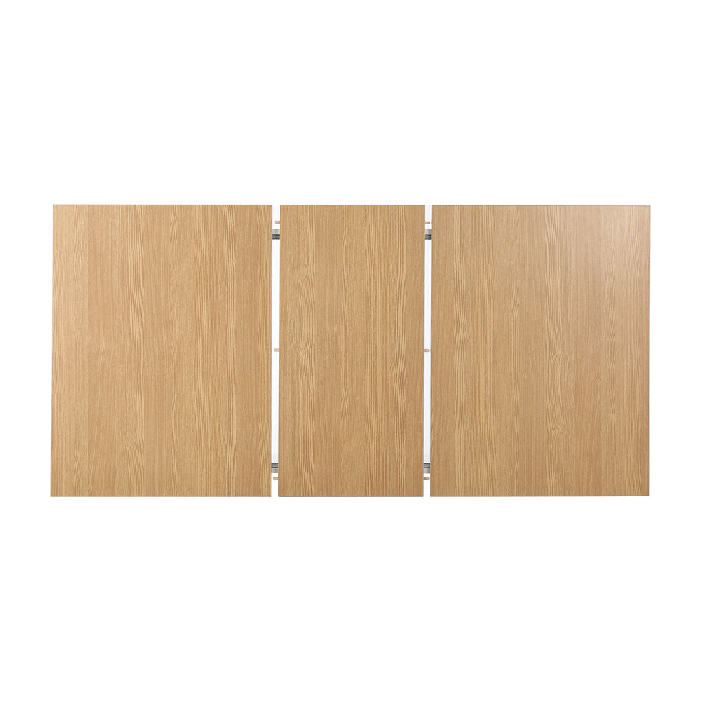 160cm Extendable Dining Table with 6PCS Chairs Velvet Beige