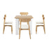 Oikiture 160cm Extendable Dining Table with 6x Dining Chairs PU Leather White