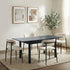 5pc Dining Table and Chairs Wooden Dining Set Boucle Black
