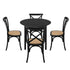 Oikiture 5PCS Dining Table Set 100cm and Rubberwood Dining Chairs