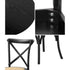 Oikiture 5PCS Dining Table Set 100cm and Rubberwood Dining Chairs