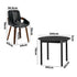 5PCS Dining Table Set 100cm Round Table 4 Dining Chairs