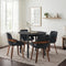 5PCS Dining Table Set 100cm Round Table 4 Dining Chairs