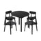 5PCS Dining Table Set 100cm Round Table 4 Dining Chairs