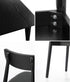 Oikiture 5PCS Dining Table Set 100cm Rectangle and Chairs Black